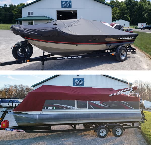 Pontoon and boat